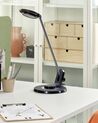 Schreibtischlampe LED Metall schwarz / silber 45 cm verstellbar mit USB-Port CORVUS_854202