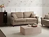 Sofa 3 Seater GINNERUP Fabric Brown