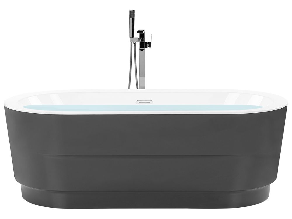 Freistehende Badewanne EMPRESA 170 x 80 cm Schwarz