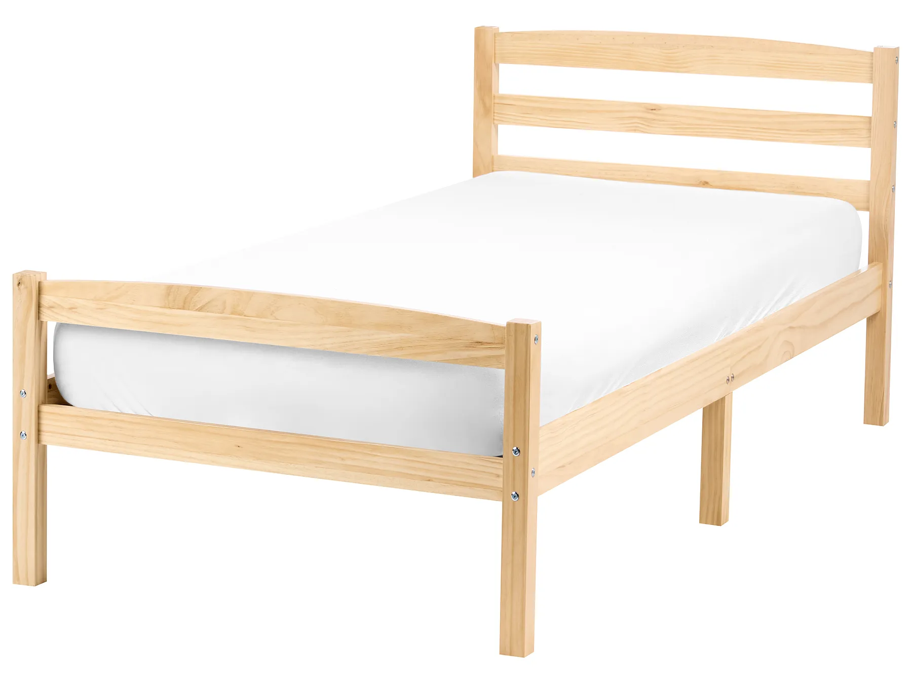 Letto Legno di pino ECHALLON 80 x 200 cm Marrone chiaro_1108188