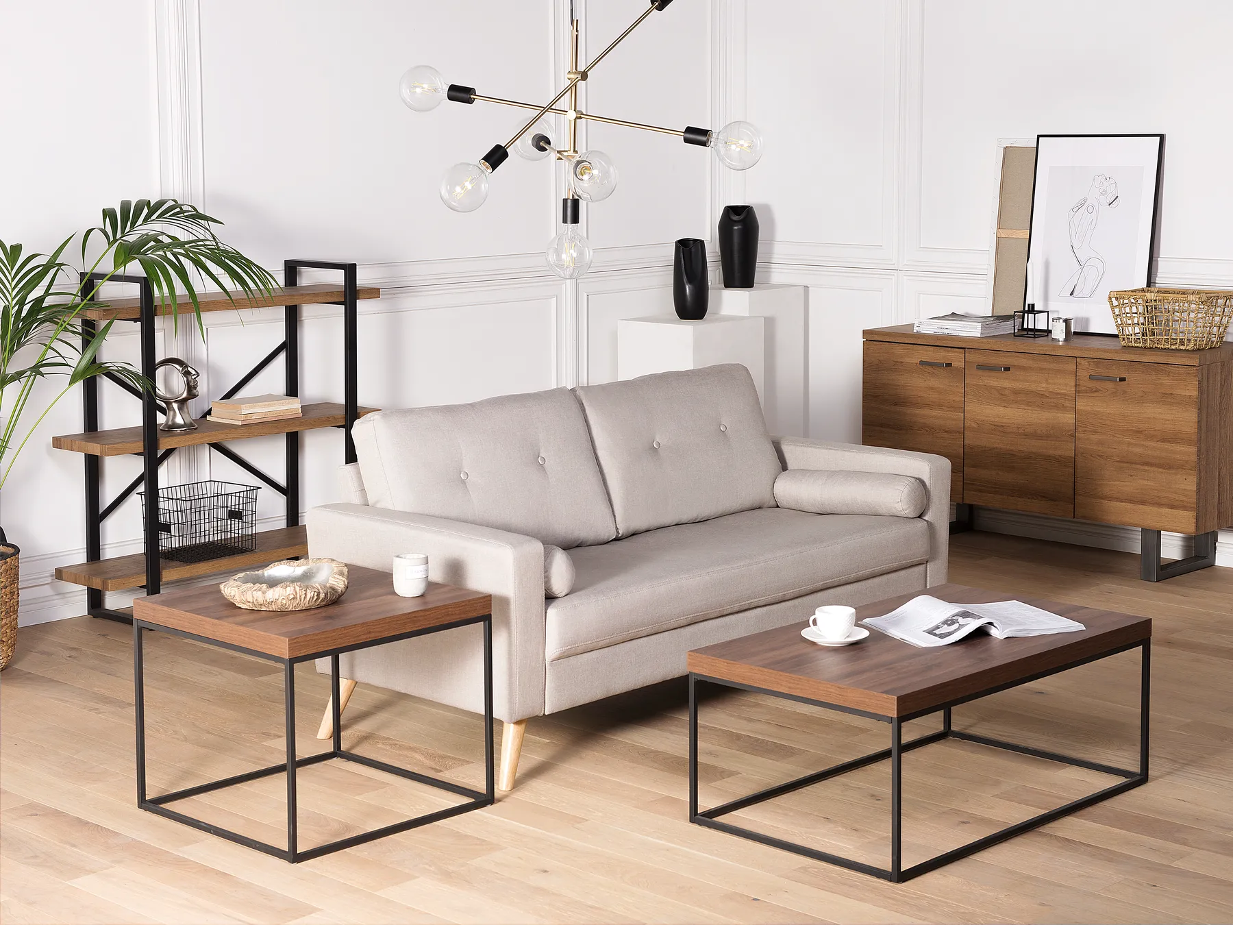 Coffee Table DELANO Dark Brown_756687