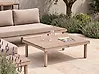 Garden Coffee Table FIVIZZANO 90 cm 70 cm Acacia Wood Beige