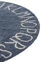 Tapis enfant rond en coton bleu ø 120 cm VURGUN_907242