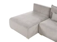 Divano angolare modulare NERBO Tessuto Grigio Lato destro_1035208