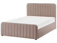 Ottoman Bed LUNAN Boucle Taupe 120 x 200 cm (EU Small Double)_1048508