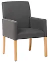 Silla de comedor ROCKEFELLER Tela Gris