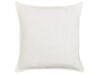 Lot de 2 coussins décoratifs en lin 45 x 45 cm blanc cassé SUBULATA_838524