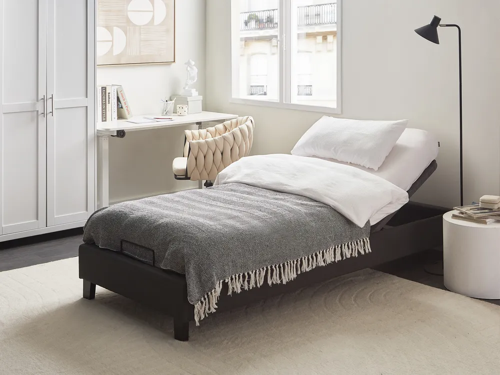 Electric Adjustable Bed Base BRUNOY 80 x 200 cm (EU Small Single) Grey_995313
