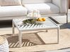 Garten Beistelltisch hellbeige quadratisch 69 x 69 cm FERRETTI_931422