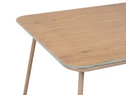 Garden Lounge Set with Table 4 Seater ACCEGLIO Metal Beige_1090960