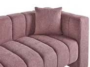 Right-Hand Chaise Longue LANNILS Fabric Pink_942014