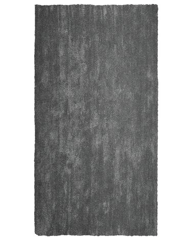 Sötétszürke hosszú szálú szőnyeg 80 x 150 cm DEMRE