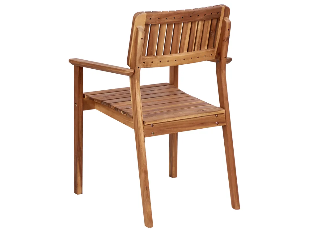 Set da pranzo da giardino 4 posti AGELLO Legno d'acacia Marrone_923503