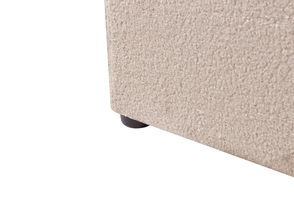 Letto contenitore MONTLAUR Bouclé Beige 160 x 200 cm_958538