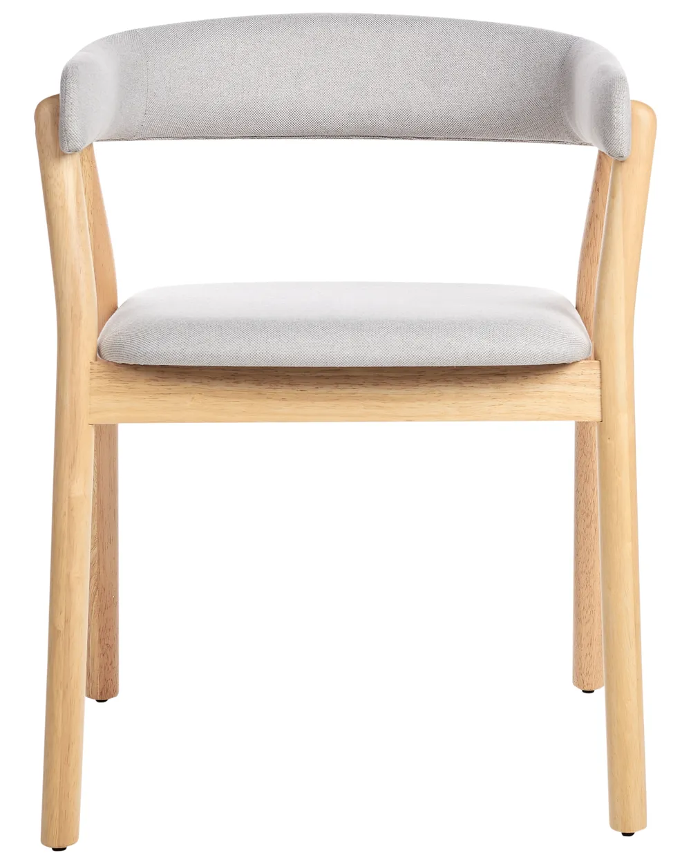 Set of 2 Dining Chairs MYLO Fabric Light Brown/ Grey_949194