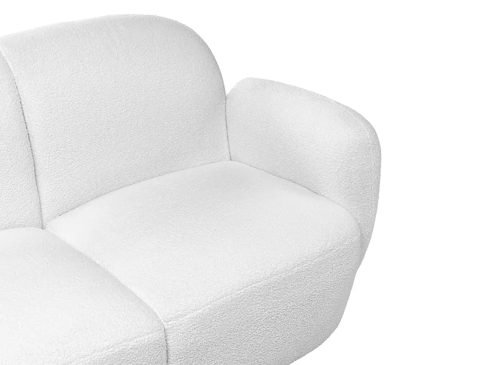 Sofa dla 2 osób JULE Boucle Złamana biel_1145553