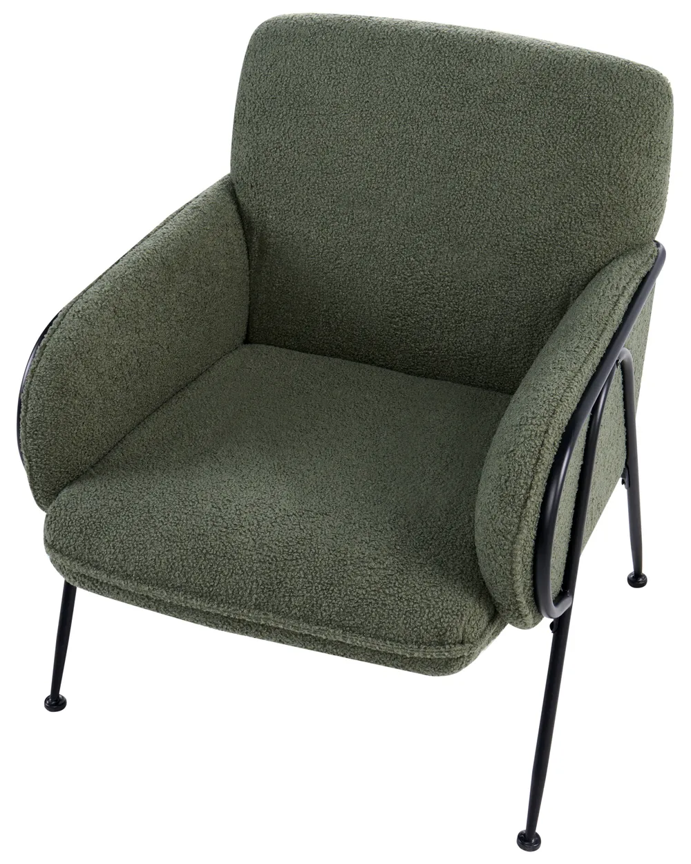 Armchair TRYSNES Boucle Green_1059395