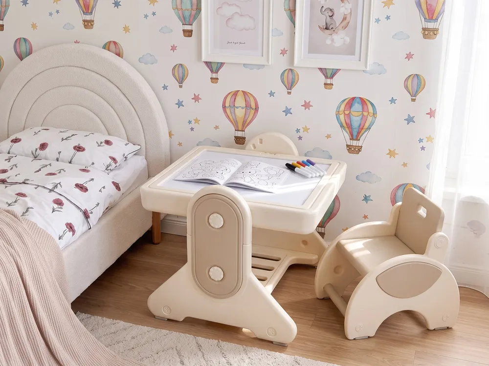 Kids Table and Chair Set MILA Beige