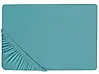 Fitted Sheet HOFUF 90 x 200 cm Cotton Turquoise