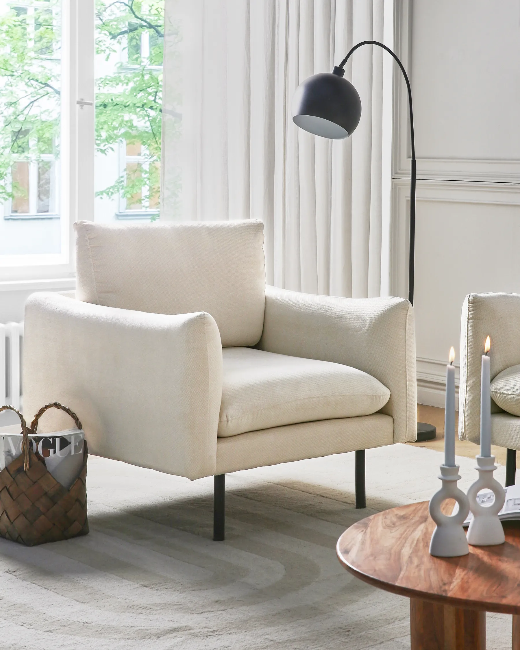 Poltrona VINTERBRO Tessuto Beige chiaro_908746