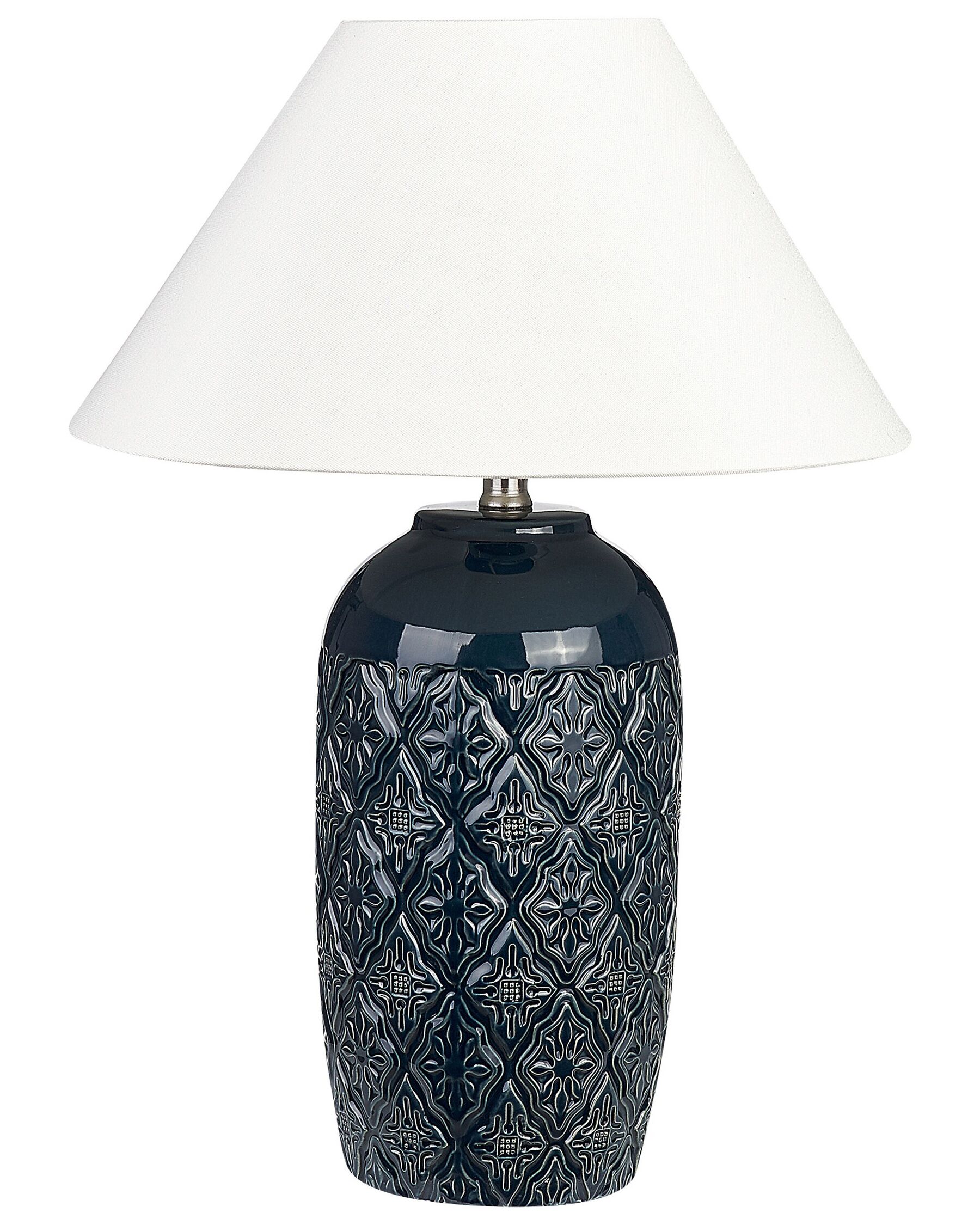 Ceramic Table Lamp Dark Blue TELIRE_849285
