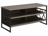 TV Stand Taupe Wood with Black CARLISLE_683888