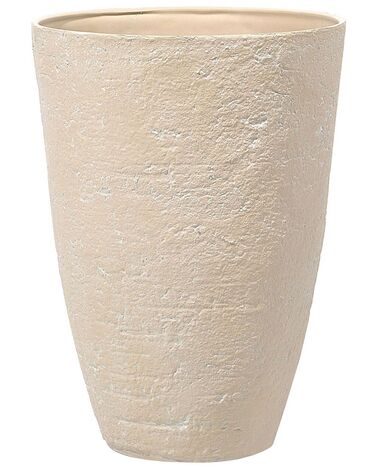 Maceta de mezcla de piedra beige arena ⌀ 51 cm CAMIA