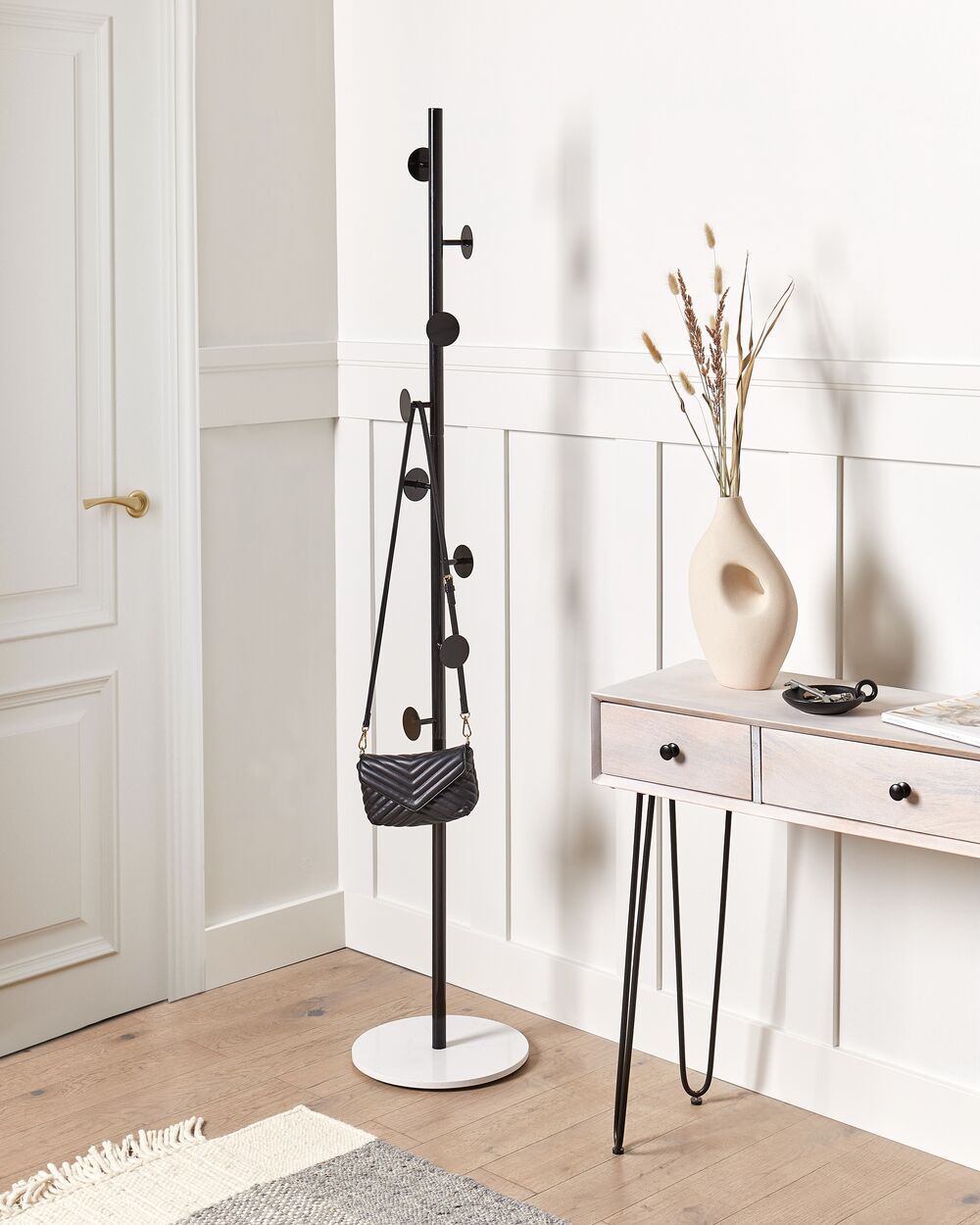 Coat Stand Black NOTUS Beliani.cz