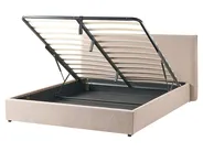 Bett mit Stauraum LAVAUR Bouclé Taupe 160 x 200 cm_989428