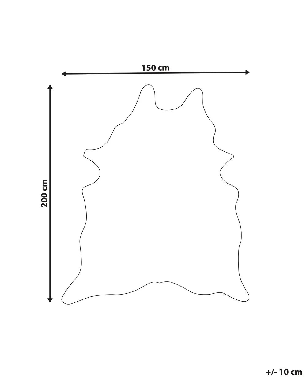Finta pelle di mucca BOGONG Marrone 150 x 200 cm_820292