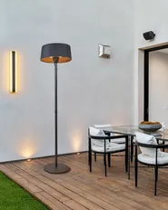 Riscaldatore a infrarossi da patio a piantana VARAZZE 1500 W Nero_968100