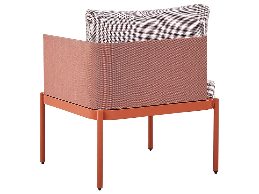 Garden Lounge Set with Table 2 Seater TERRACINA Metal Orange_826676