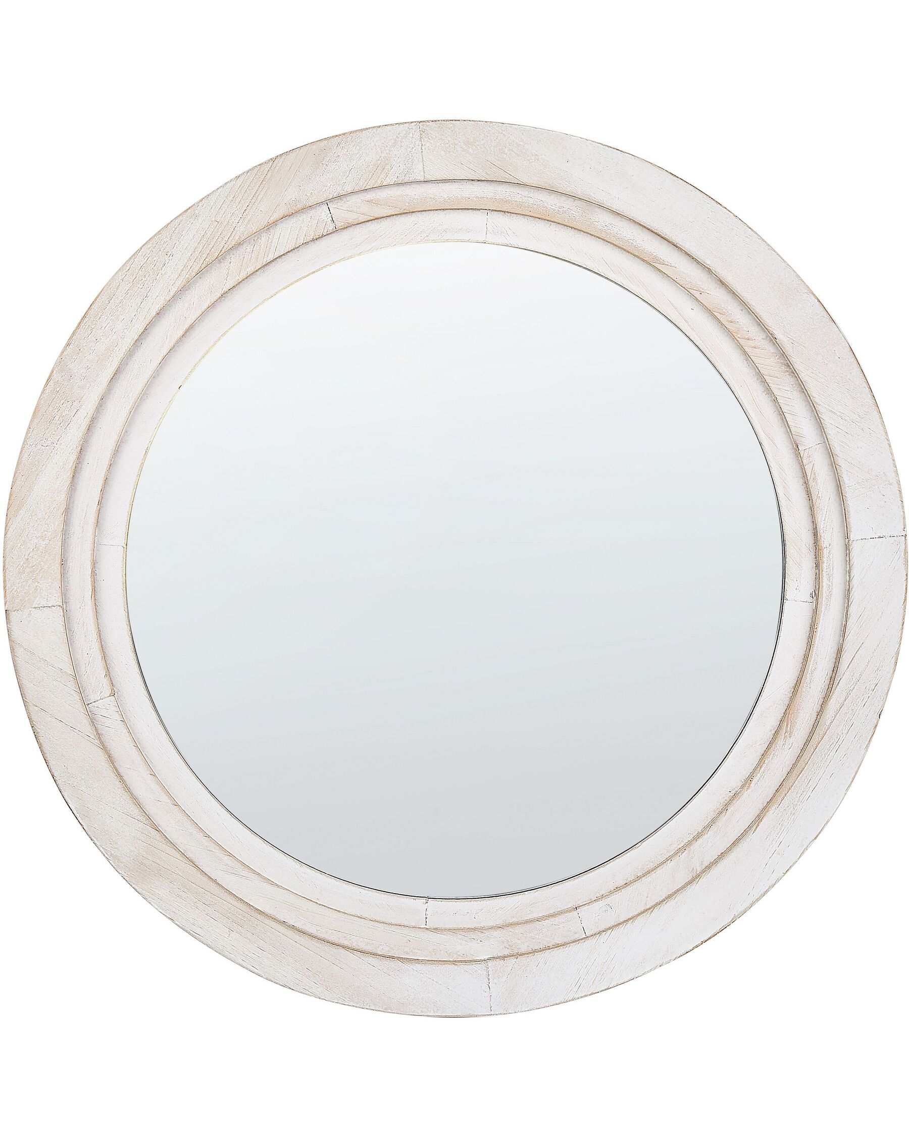 Espelho de parede redondo branco ø 60 cm DELICIAS_848427
