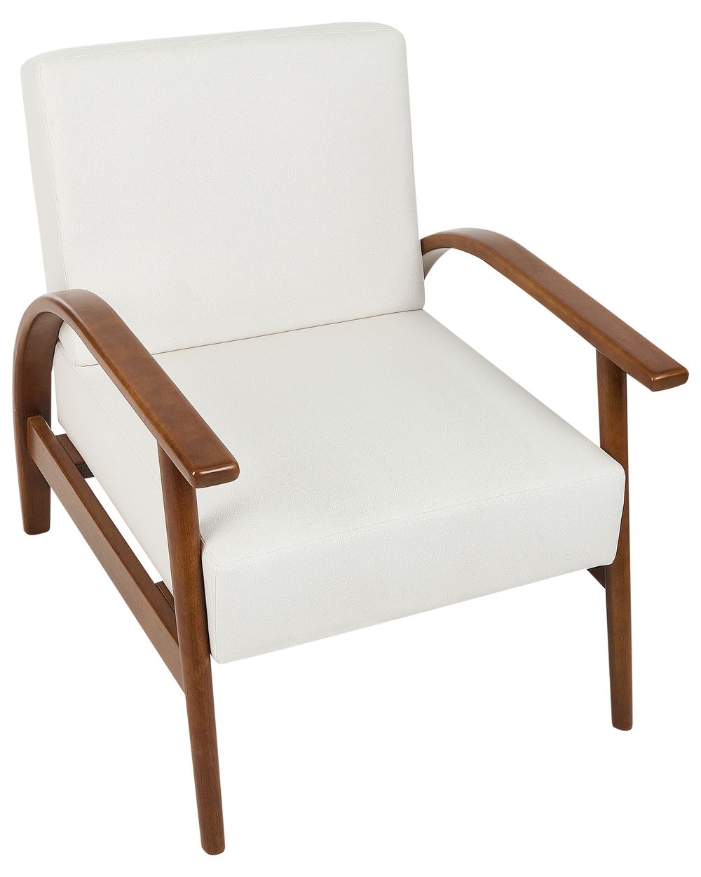 Armchair SKARA Faux Leather Off-White - Main Image