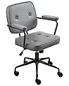Desk Chair PAWNEE Velvet Grey