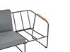 4 Seater Metal Garden Sofa Set Grey VEZZANA_931078