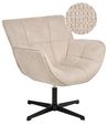 Swivel Armchair AUMA Fabric Beige