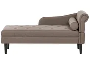 Right-Hand Chaise Longue YVOIRE Fabric Taupe_1040403