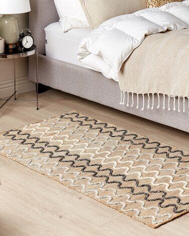 Jute Area Rug 80 x 150 cm Beige SOGUT 