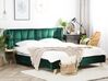 Tmavě zelená sametová postel 160 x 200 cm SENLIS_740851