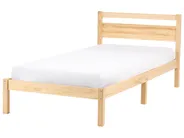 Bed Pine Wood MERCURER 90 x 200 cm (EU Single) Light Brown_1109761