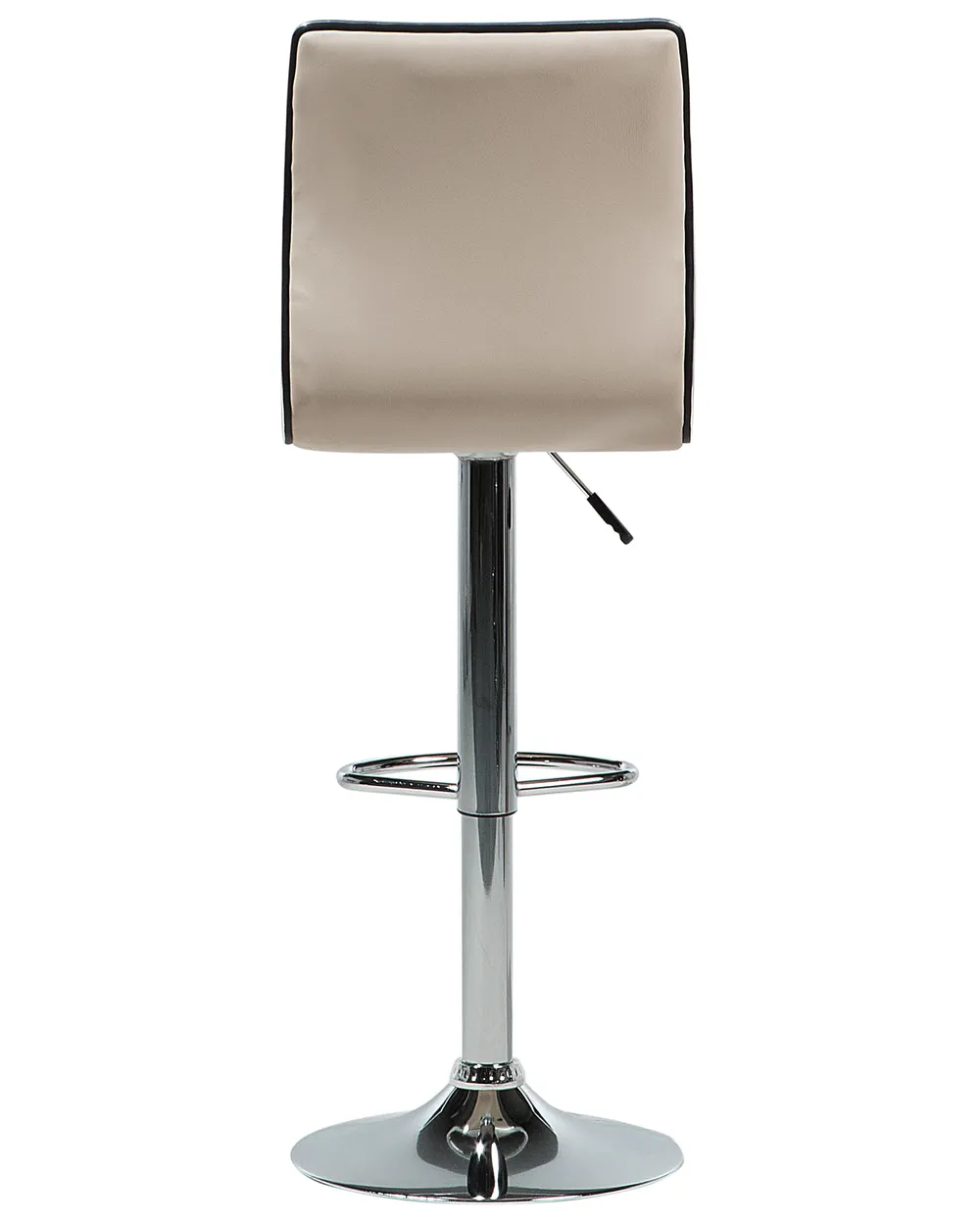 Set of 2 Bar Chairs LUCERNE Swivel Faux Leather Light Beige_782014