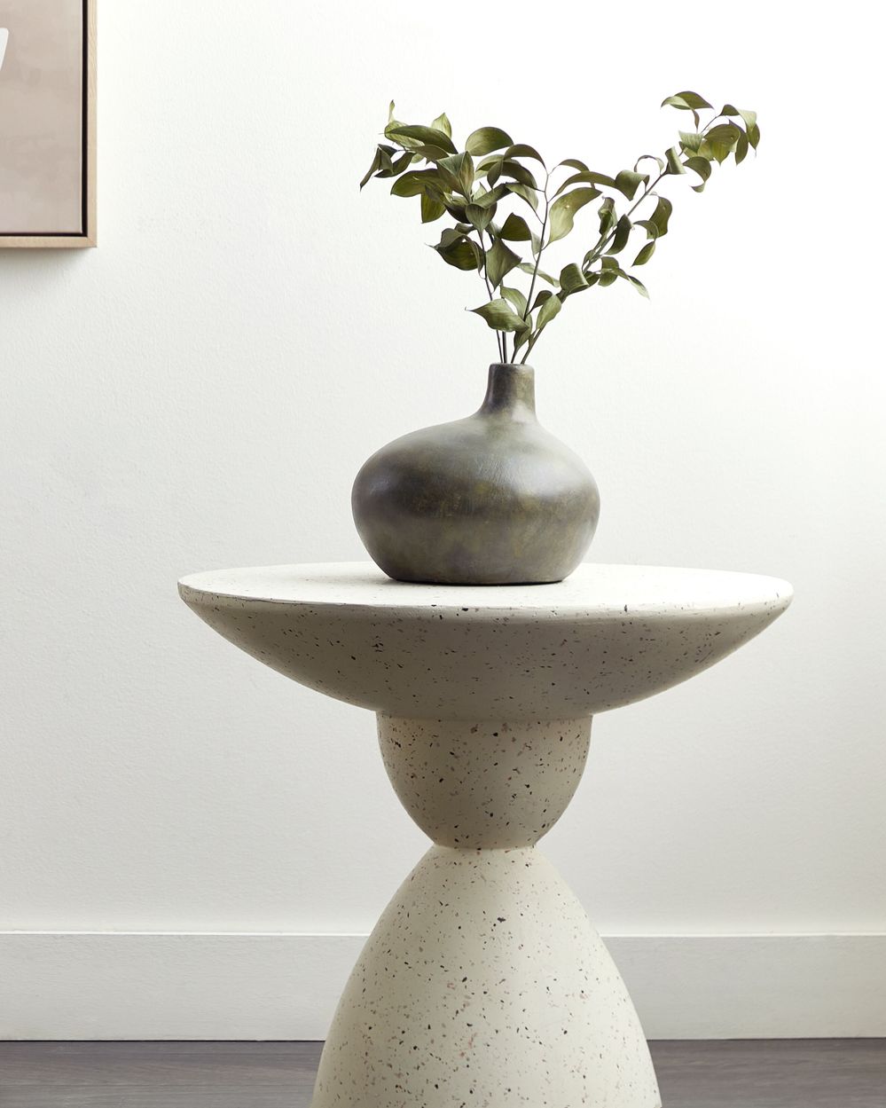 Vaso decorativo KLANG 18 cm Ceramica Grigio
