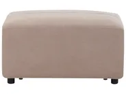 Corner Sofa 4 Seater KOHLO with Ottoman Fabric Taupe Right Hand_945127