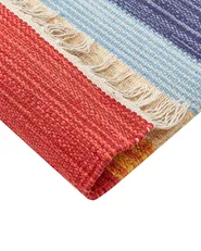 Tappeto KAMARIS Multicolore 140 x 200 cm Kilim Cotone_869967