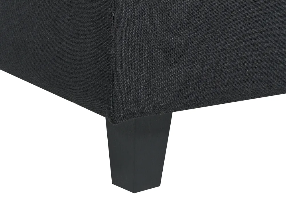 Modular Corner Sofa 5 Seater UNSTAD Fabric Black Left Hand_924800