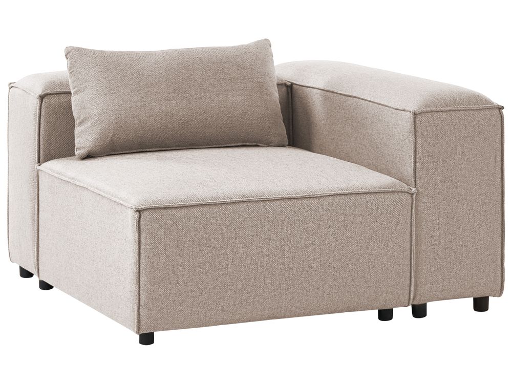 Module d'angle BRANDE Tissu Marron clair Symétrique