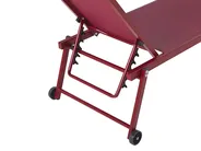 Sun Lounger PORTOFINO Reclining Metal Burgundy_803900