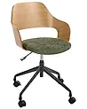 Silla de escritorio NOVATO Lino sintético Verde
