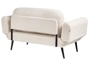 Sofa Bed 2 Seater DOROTEA Boucle Off-White_1071449